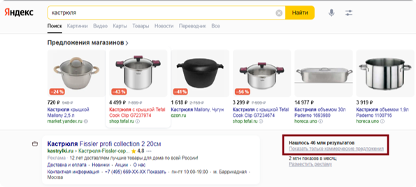 Коммерческие предложения в Яндекс Директе